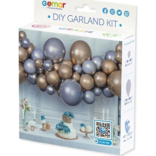 Godan Lufi Girland Szett - 65 db, Arany/Ezüst (8021886031386) party kellék