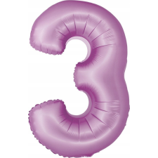 Godan Matt Szám Fólia Lufi - 3-as, 76 cm, Levendula (CH-SLW3) party kellék