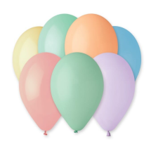Godan Pasztell színű macaron léggömb, 25 cm - 100 db (G90/MC) party kellék