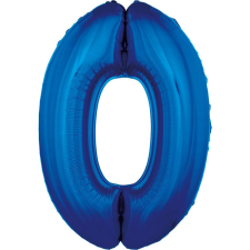 Godan Szám Fólia Lufi - 92 cm, 0-ás, Kék (FG-C85N0) party kellék