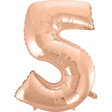 Godan Szám Fólia Lufi - 92 cm, 5-ös, Rose Gold (GODA2125) party kellék