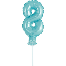 Godan Szám Fólia Lufi Tortára - 13 cm, 8-as, Kék (GODA1963) party kellék