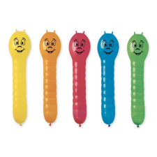 Godan Színes lufi kukac szett - 5 db party kellék