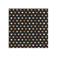 Godan XOXO Black szalvéta 20db-os 33x33cm papírárú, csomagoló és tárolóeszköz