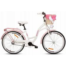 GOETZE ® Style Női kerékpár 1 fokozat 24″ kerék 130-165 cm magassag, Fehér/Rózsaszín city kerékpár