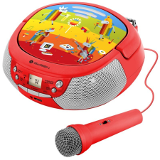 GoGEN Bluetooth CD lejátszó mikrofonnal - Piros (GOG-DECKOPREHRAVACR) kreatív és készségfejlesztő