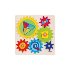 Goki 58428 szivárvány fogaskerék játék puzzle, kirakós