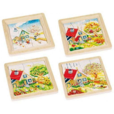 Goki Évszakok 4 rétegű puzzle, puzzle kirakó játék puzzle, kirakós