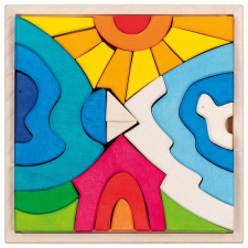 Goki Fa építőjáték, jegesmedve 22 db-os készlet barkácsolás, építés