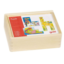 Goki Fa mesekocka - Mókás állatok puzzle, kirakós