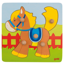 Goki fa puzzle ló 5 darabos puzzle, kirakós