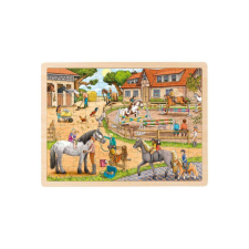 Goki fa puzzle lovasiskola, 96 darab. puzzle, kirakós