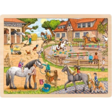 Goki Fa Puzzle Lovasiskola, 96 db (476181) puzzle, kirakós
