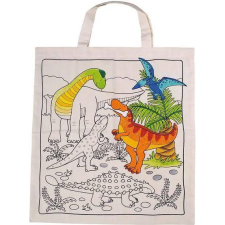 Goki XL Méretű Dinoszauruszos Pamut Táska (212489) kreatív és készségfejlesztő