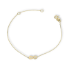 Gold bracelets AU85218 - 14 karátos arany karlánc infinity medállal Hossz: 16 + 3 cm