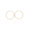 Gold earrings for ladies AU73942 - 14 karátos arany női karika fülbevaló