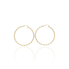 Gold earrings for ladies AU73942 - 14 karátos arany női karika fülbevaló fülbevaló