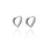 Gold earrings for ladies AU79473 - 14 karátos arany női fülbevaló bepattintós zárral