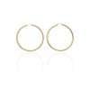 Gold earrings for ladies AU80360 - 14 karátos arany női karika fülbevaló - Ø 45 mm