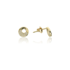Gold earrings for ladies AU80695 - 14 karátos arany női beszúrós fülbevaló