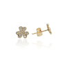 Gold earrings for ladies AU81638 - 14 karátos arany női beszúrós fülbevaló pár