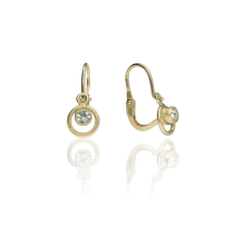 Gold earrings for ladies AU83173 - 14 karátos arany fülbevaló elöl kapcsolódó zárral fülbevaló