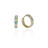 Gold earrings for ladies AU83639 - 14 karátos arany gyerek fülbevaló ∅14 mm