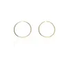 Gold earrings for ladies AU83673 - 14 karátos arany női karika fülbevaló Ø 33 MM
