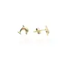 Gold earrings for ladies AU83773 - 14 karátos arany női beszúrós fülbevaló pár