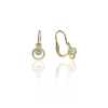 Gold earrings for ladies AU83824 - 14 karátos arany fülbevaló elöl kapcsolódó zárral