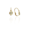 Gold earrings for ladies AU83839 - 14 karátos arany fülbevaló elöl kapcsolódó zárral