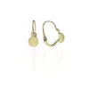 Gold earrings for ladies AU83841 - 14 karátos arany fülbevaló elöl kapcsolódó zárral