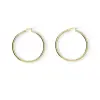 Gold earrings for ladies AU84410 - 14 karátos arany női karika fülbevaló Ø 45 mm