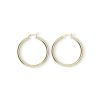 Gold earrings for ladies AU84411 - 14 karátos arany női karika fülbevaló Ø 35 mm