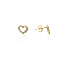 Gold earrings for ladies AU85580 - 14 karátos arany női beszúrós fülbevaló fülbevaló