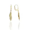 Gold earrings for ladies AU86896 - 14 karátos arany női lógós fülbevaló