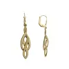 Gold earrings for ladies AU86898 - 14 karátos arany női lógós fülbevaló