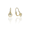 Gold earrings for ladies AU86915 - 14 karátos arany fülbevaló elöl kapcsolódó zárral