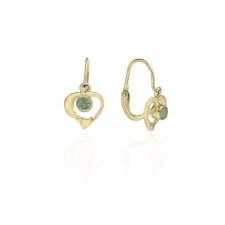 Gold earrings for ladies AU86921 - 14 karátos arany fülbevaló elöl kapcsolódó zárral fülbevaló