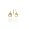 Gold earrings for ladies AU86925 - 14 karátos arany fülbevaló elöl kapcsolódó zárral