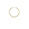 Gold earrings for ladies AU-FU-S-25-40 - 14 karátos arany unisex fülbevaló 1 db - Ø25,00 mm