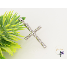  Gold filled kő nélküli kereszt medál-rodium medál