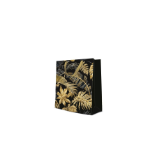 Gold Leaves papír ajándéktáska premium large 26,5x33,5x13cm ajándéktasak