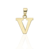 Gold letter pendants 14 K arany V Betű medál - AU-XS2-V-60