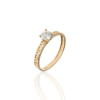 Gold rings AU73251 - 14 karátos női arany eljegyzési gyűrű Méret: 50
