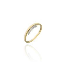 Gold rings AU76417 - 14 karátos női arany gyűrű Méret: 55 gyűrű