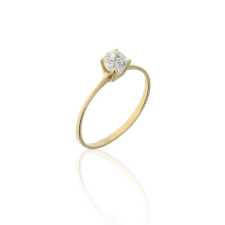 Gold rings AU78400 - 14 karátos női arany eljegyzési gyűrű Méret: 55 gyűrű
