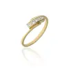 Gold rings AU81558 - 14 karátos női arany eljegyzési gyűrű Méret: 54