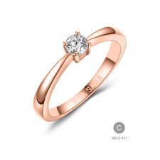 Gold rings NS-611-18K-C - Nina Sara női arany eljegyzési gyűrű gyűrű