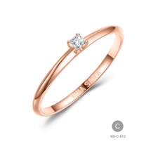 Gold rings NS-612-14K-C - Nina Sara női arany eljegyzési gyűrű gyűrű